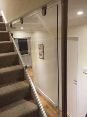 Glass balustrading stairway interior 3