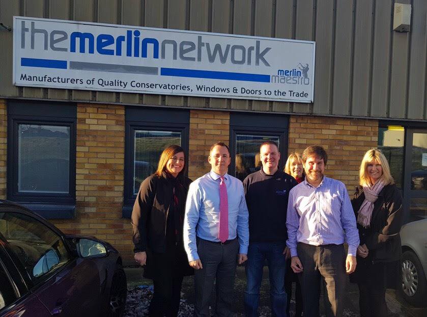 The McLeod's team meeting suppliers Merlin Network Ltd